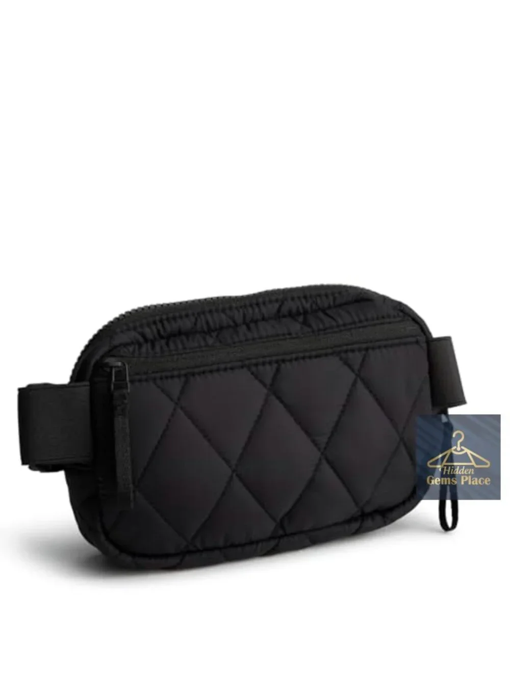 Featherweight Diamond-Quilted Small Belt Bag with Adjustable Strap